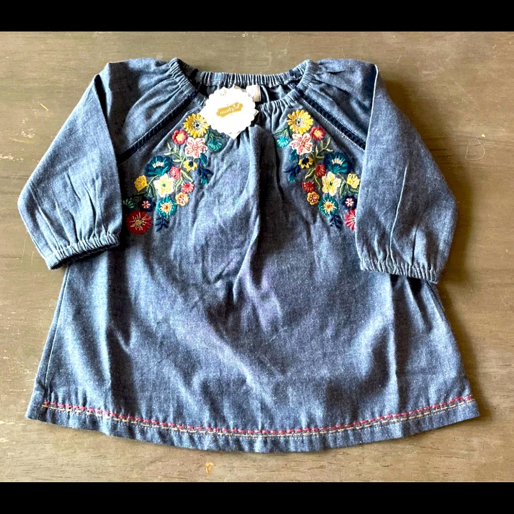 Mud Pie 3-6 months Jean dress
